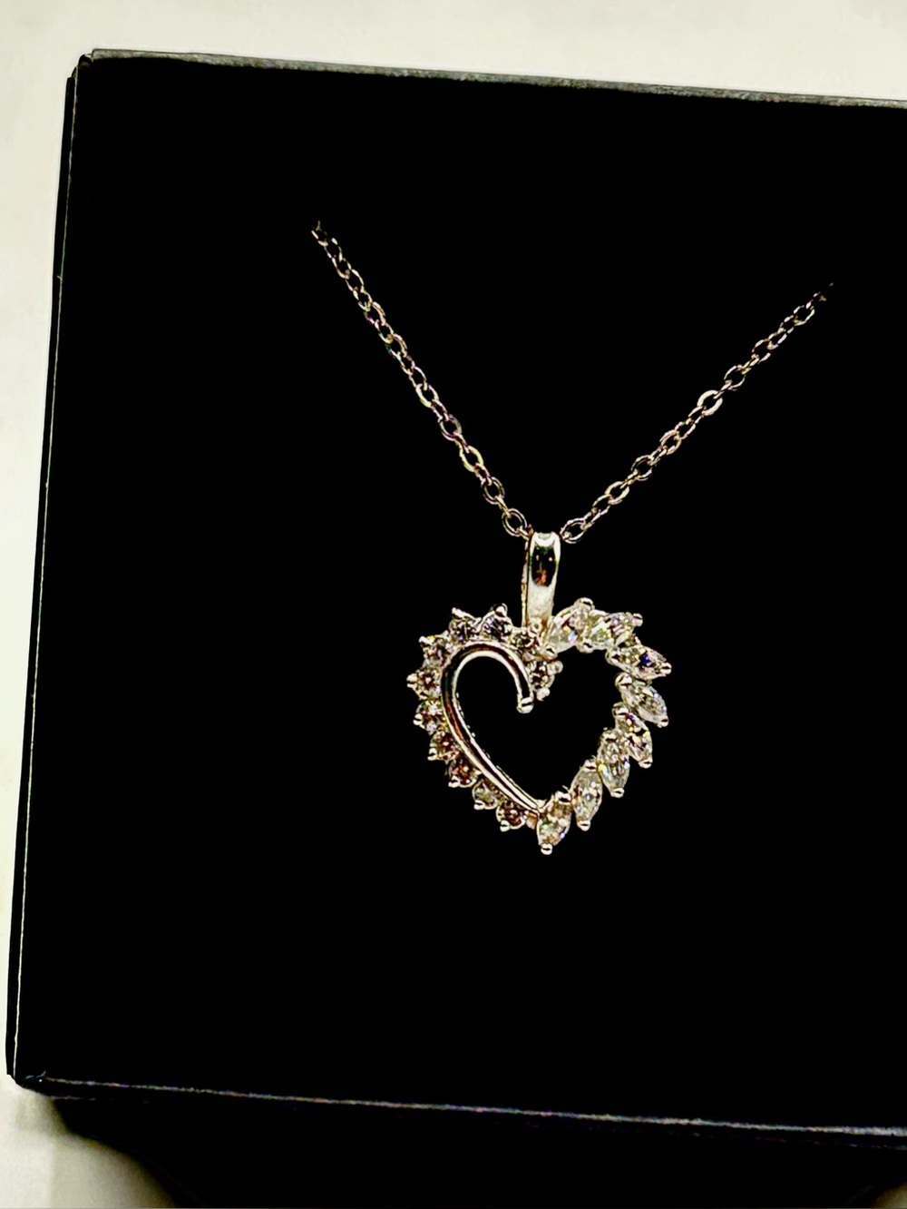1.8CT Lab Diamond Heart Pendant Necklace